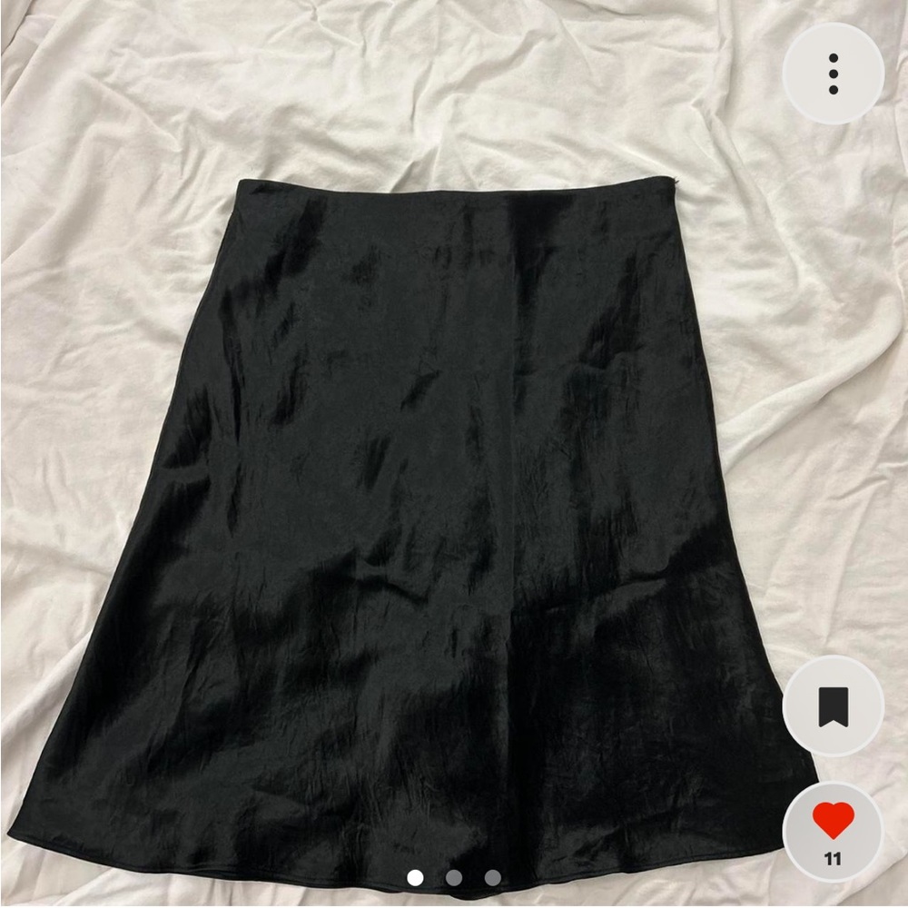 Black Aritzia Babaton Silk Slip Skirt